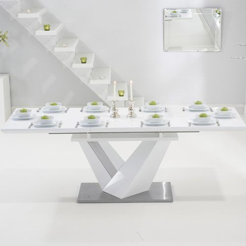 Extending White Gloss Dining Tables (Photo 11 of 20)