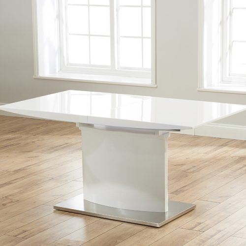Extending White Gloss Dining Tables (Photo 5 of 20)