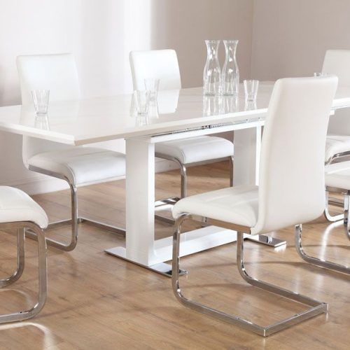 Extending White Gloss Dining Tables (Photo 20 of 20)