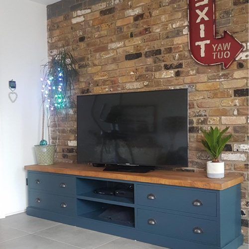 Bromley Blue Wide Tv Stands (Photo 6 of 20)