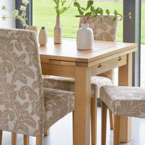 Fabric Covered Dining Chairs (Photo 7 of 20)