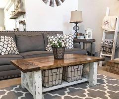 20 Inspirations Living Room Farmhouse Coffee Tables