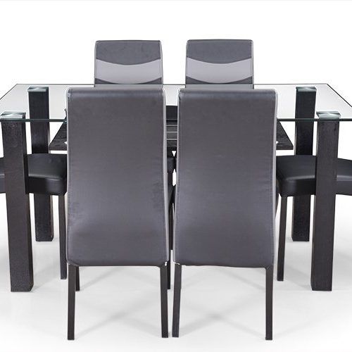 6 Seater Glass Dining Table Sets (Photo 5 of 20)