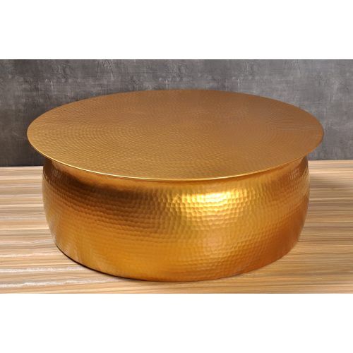 Cuff Hammered Gold Coffee Tables (Photo 8 of 20)