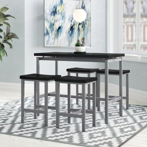 Mysliwiec 5 Piece Counter Height Breakfast Nook Dining Sets (Photo 1 of 20)