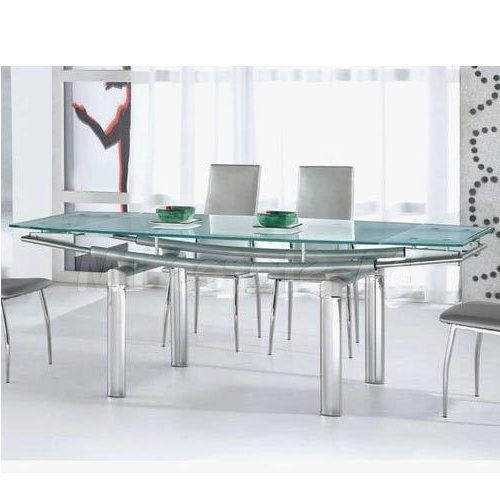 Glass And Stainless Steel Dining Tables (Photo 4 of 20)