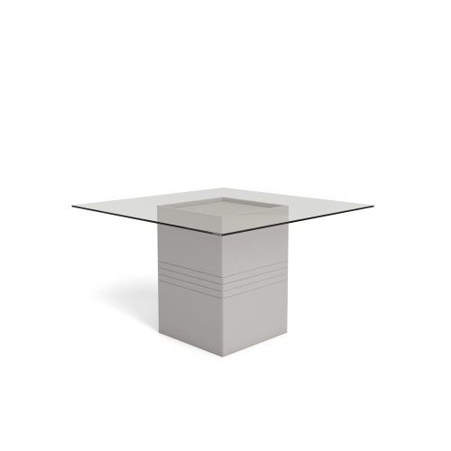 Glossy White Hollow-Core Tempered Glass Cocktail Tables (Photo 19 of 20)