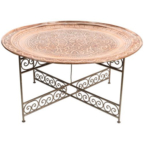 Hammered Antique Brass Modern Cocktail Tables (Photo 2 of 20)