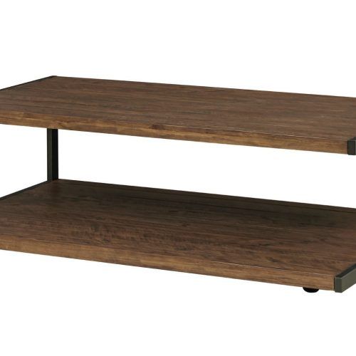 Montgomery Industrial Reclaimed Wood Coffee Tables With Casters (Photo 20 of 20)
