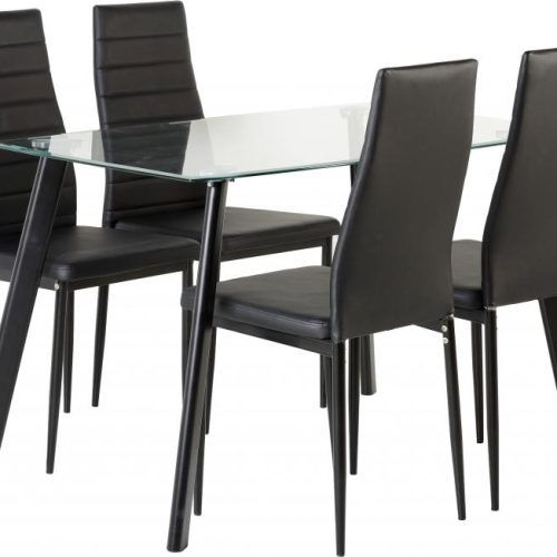 Cheap Glass Dining Tables And 4 Chairs (Photo 7 of 20)
