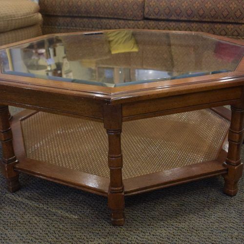 Octagon Glass Top Coffee Tables (Photo 3 of 20)