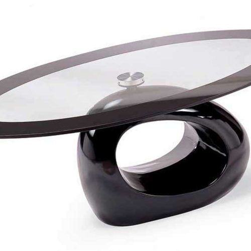 Oval Black Glass Coffee Tables (Photo 19 of 20)