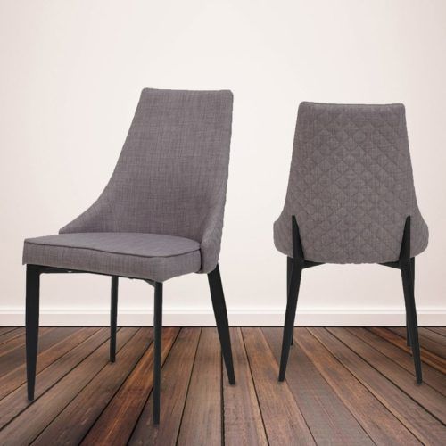 Quilted Brown Dining Chairs (Photo 3 of 20)