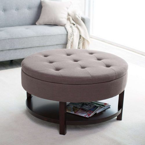 Round Upholstered Coffee Tables (Photo 4 of 20)