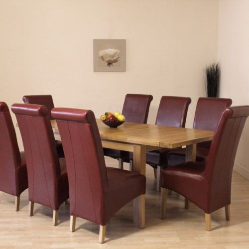 Oak Dining Tables And Leather Chairs (Photo 19 of 20)