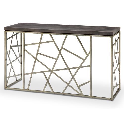 Tribeca Contemporary Distressed Silver And Smoke Grey Coffee Tables (Photo 4 of 20)