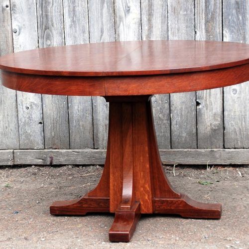 Vintage Brown 48-Inch Round Dining Tables (Photo 5 of 20)