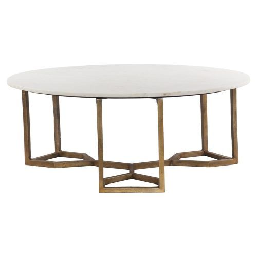 White Marble And Gold Coffee Tables (Photo 7 of 20)