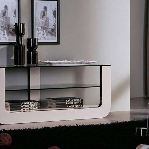 White Tv Stands For Flat Screens (Photo 12 of 15)