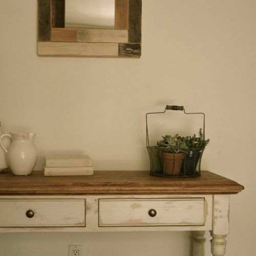 Antique White Distressed Console Tables (Photo 6 of 20)