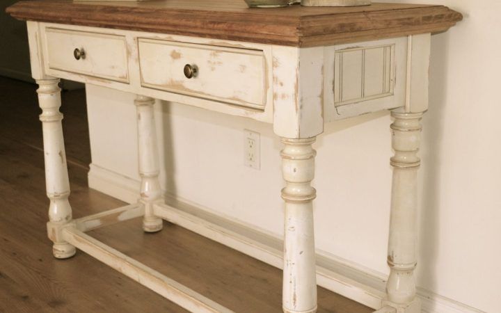 20 Best Ideas Antique White Distressed Console Tables