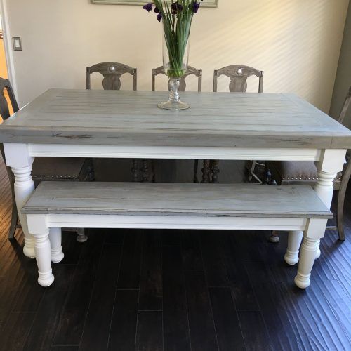Round White Wash Brass Painted Coffee Tables (Photo 11 of 20)