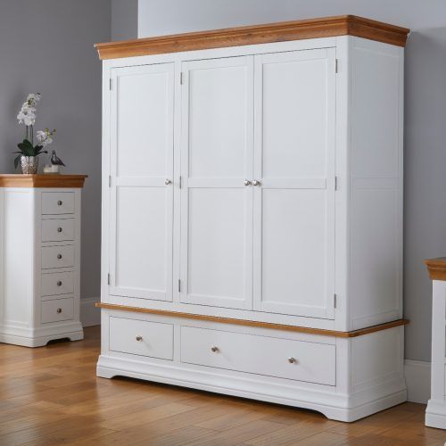 Single White Wardrobes With Drawers (Photo 13 of 20)