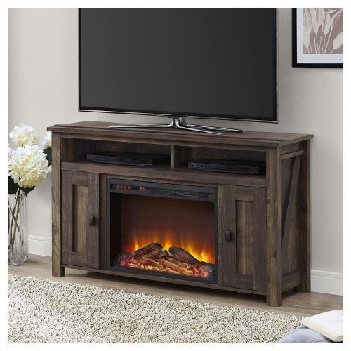 Eutropios Tv Stand With Electric Fireplace Included (Photo 6 of 20)
