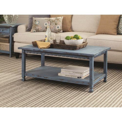 Alaterre Country Cottage Wooden Long Coffee Tables (Photo 6 of 20)