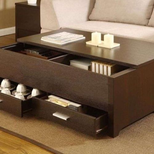 Black Coffee Tables With Storage (Photo 17 of 20)