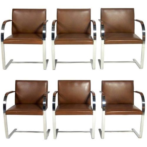 Chrome Leather Dining Chairs (Photo 1 of 20)
