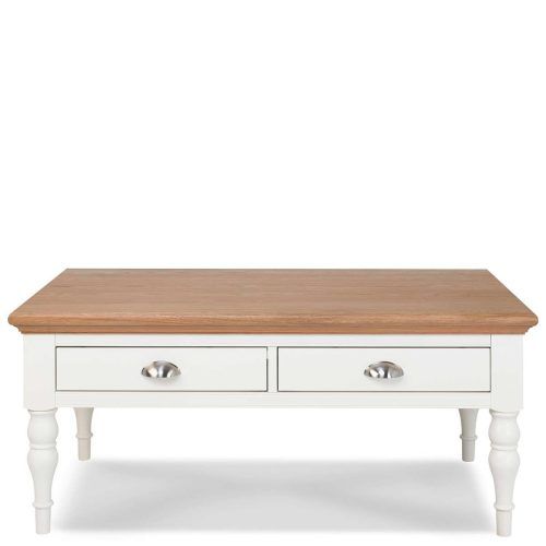 Cream Coffee Tables With Drawers (Photo 2 of 20)