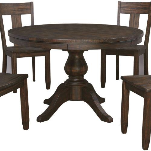 Dark Brown Round Dining Tables (Photo 7 of 20)
