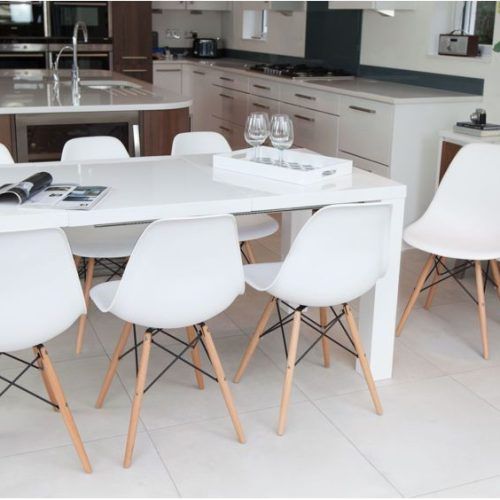 White Extending Dining Tables And Chairs (Photo 5 of 20)