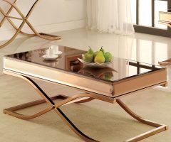 20 Collection of Furniture of America Orelia Brass Luxury Copper Metal Coffee Tables