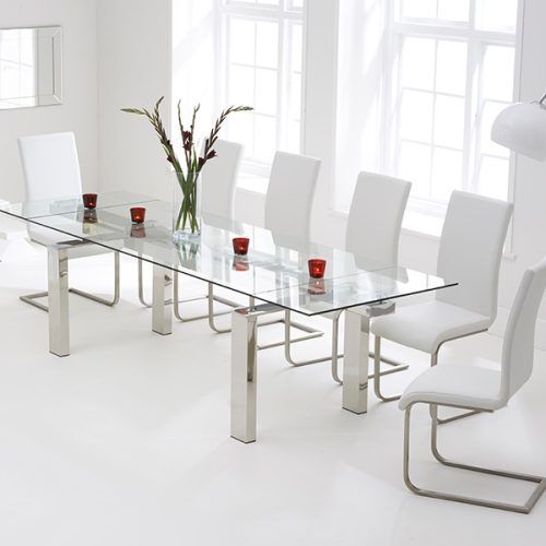 Glass Dining Tables White Chairs (Photo 17 of 20)