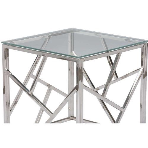 Rectangle Glass Chrome Coffee Tables (Photo 10 of 20)