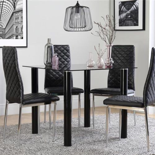 Square Black Glass Dining Tables (Photo 19 of 20)