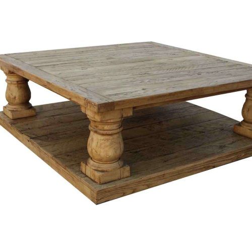 Square Wooden Coffee Table (Photo 11 of 20)