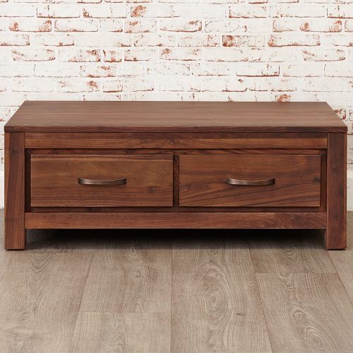 Walnut 4-Drawer Coffee Tables (Photo 1 of 20)