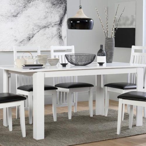 White Extending Dining Tables And Chairs (Photo 6 of 20)