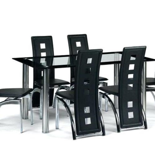 6 Seater Glass Dining Table Sets (Photo 15 of 20)