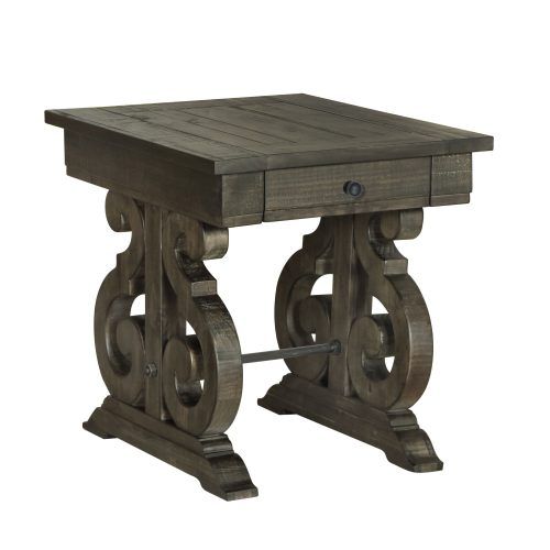 Bellamy Traditional Weathered Peppercorn Storage Coffee Tables (Photo 3 of 20)
