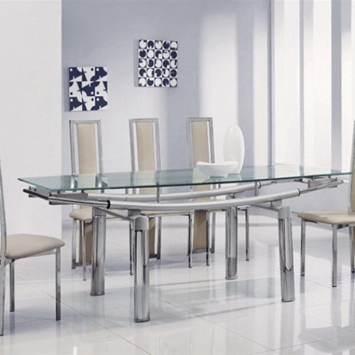 Black Glass Dining Tables 6 Chairs (Photo 16 of 20)