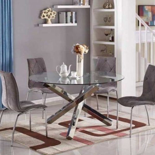Chrome Glass Dining Tables (Photo 12 of 20)