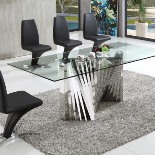 Clear Glass Dining Tables And Chairs (Photo 2 of 20)