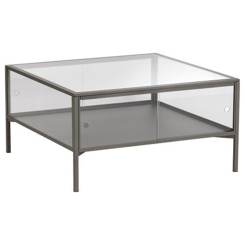 Contemporary Chrome Glass Top And Mirror Shelf Coffee Tables (Photo 7 of 20)