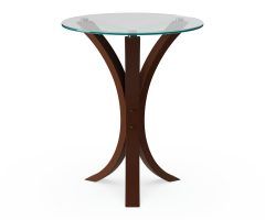 20 Photos Copper Grove Rochon Glass Top Wood Accent Tables