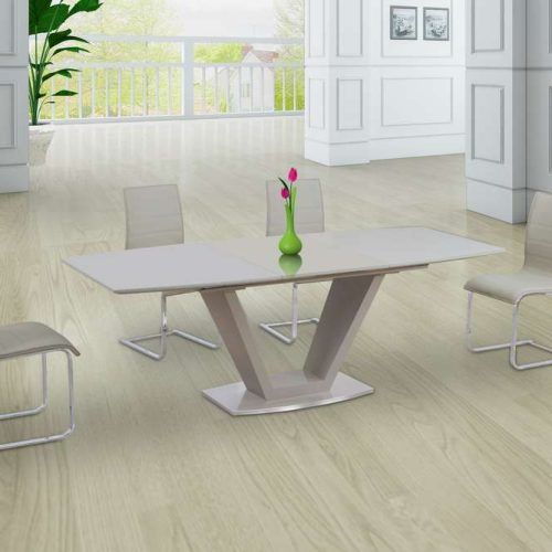Cream High Gloss Dining Tables (Photo 17 of 20)