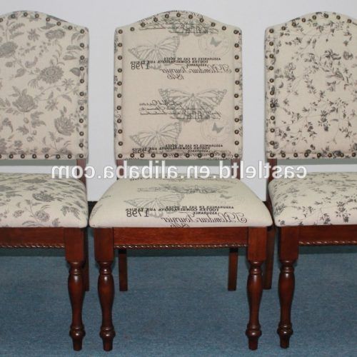 Fabric Covered Dining Chairs (Photo 1 of 20)